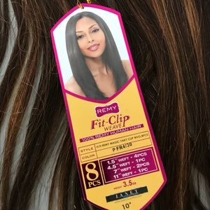 Remy 10” Fit Clip Weave, Clip-in Hair Extensions